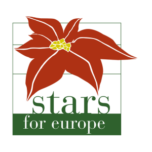 Logo poinsettia stars for europe